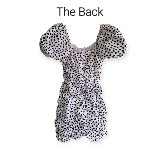 ZARA s/s Polka Dot Puff Sleeve Mini Dress Size M - Picture 8 of 16